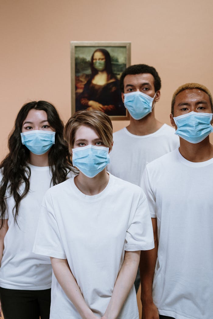 People Wearing Face Mask For Protection